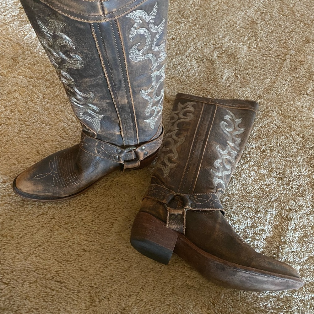 Liberty Black Biker Boots.